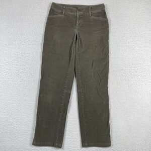 The North Face Corduroy Pants Women Small Olive Cinch Hem Straight Leg Gorpcore